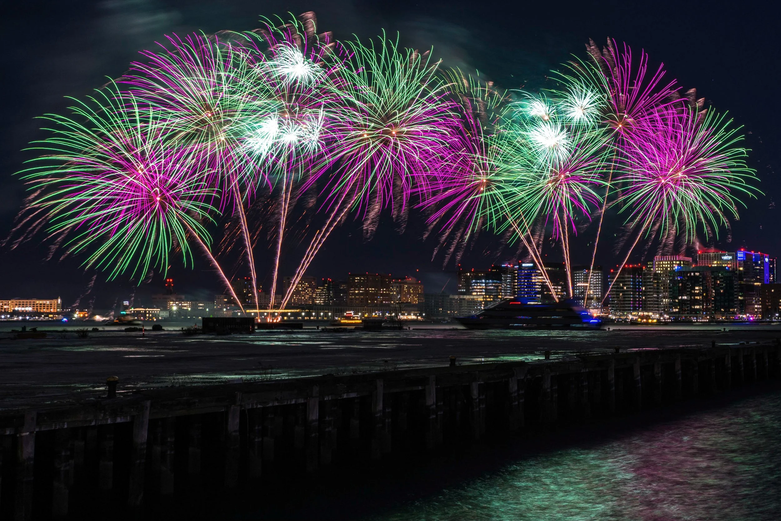 New Year's Eve East Boston Fireworks