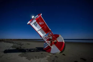 Moonlit Wells Maine Buoy