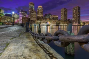 Boston Skyline via Seaport