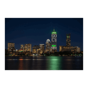 Boston’s Prudential Tower Lit GO C’s